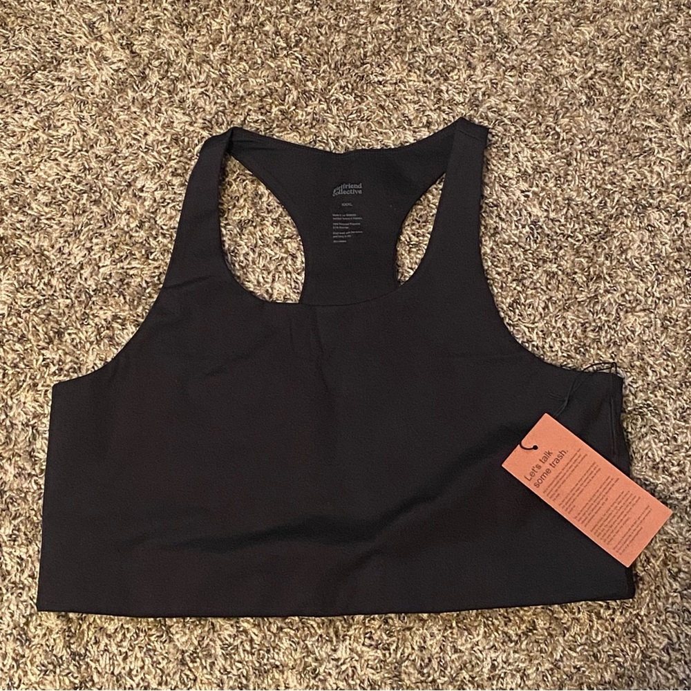 Black Racerback Sports Bra